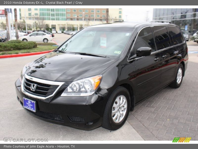 Crystal Black Pearl / Gray 2010 Honda Odyssey EX-L