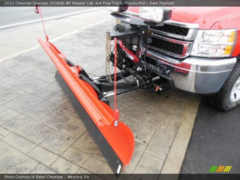Victory Red / Dark Titanium 2013 Chevrolet Silverado 3500HD WT Regular Cab 4x4 Plow Truck