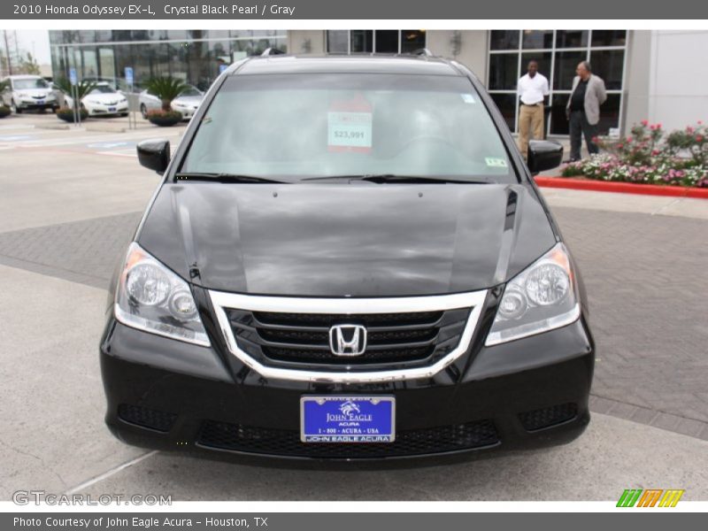 Crystal Black Pearl / Gray 2010 Honda Odyssey EX-L