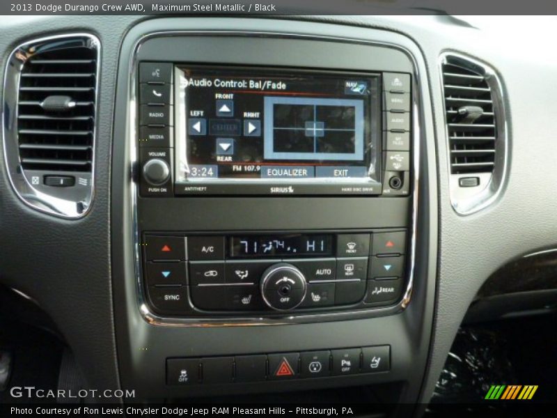 Maximum Steel Metallic / Black 2013 Dodge Durango Crew AWD