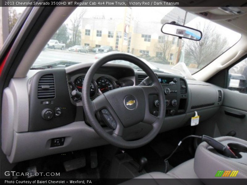 Dashboard of 2013 Silverado 3500HD WT Regular Cab 4x4 Plow Truck