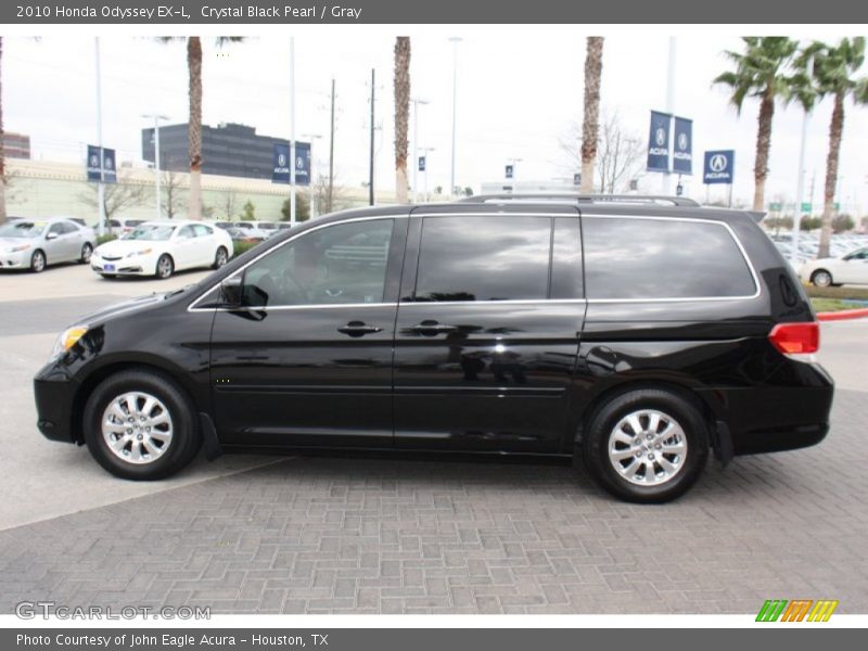 Crystal Black Pearl / Gray 2010 Honda Odyssey EX-L