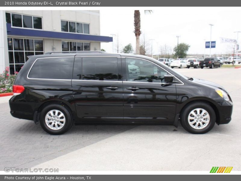 Crystal Black Pearl / Gray 2010 Honda Odyssey EX-L