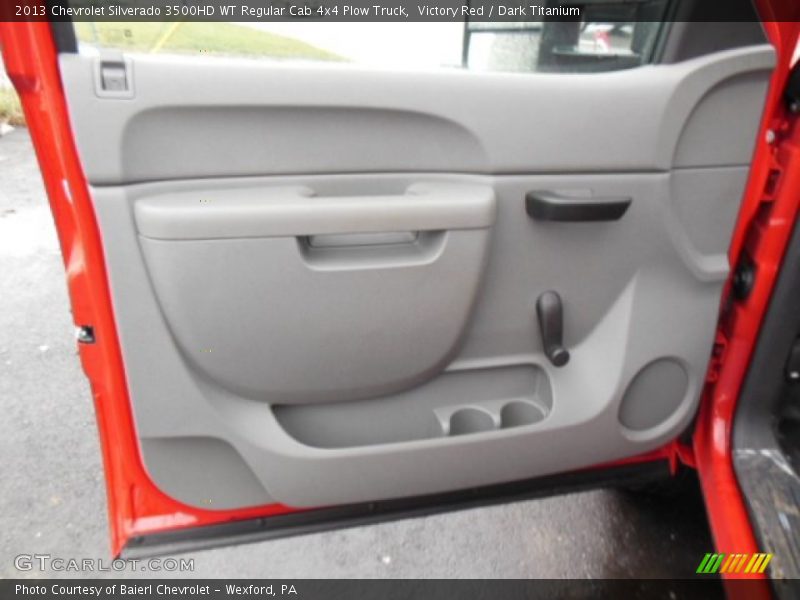 Victory Red / Dark Titanium 2013 Chevrolet Silverado 3500HD WT Regular Cab 4x4 Plow Truck
