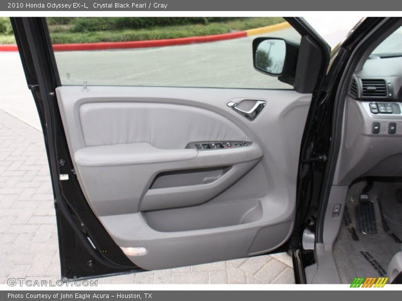 Crystal Black Pearl / Gray 2010 Honda Odyssey EX-L