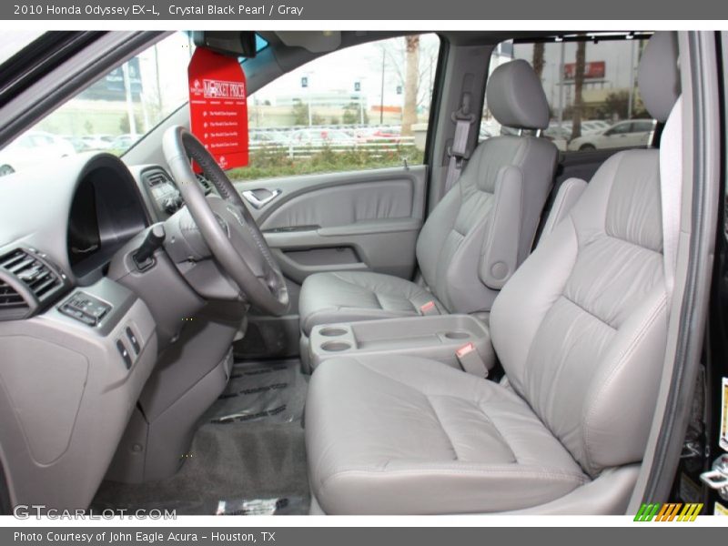 Crystal Black Pearl / Gray 2010 Honda Odyssey EX-L
