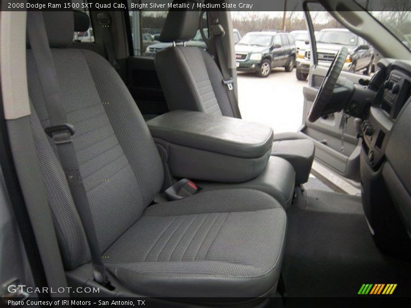 Bright Silver Metallic / Medium Slate Gray 2008 Dodge Ram 1500 SXT Quad Cab