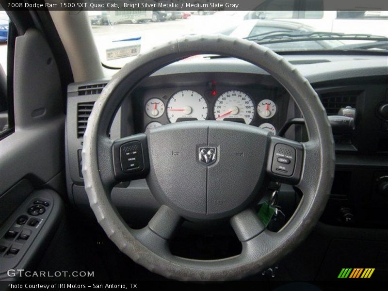 Bright Silver Metallic / Medium Slate Gray 2008 Dodge Ram 1500 SXT Quad Cab