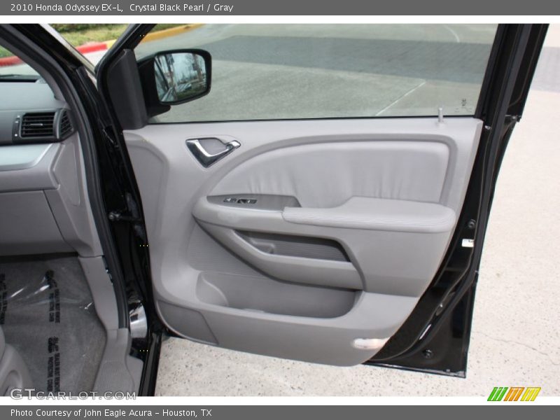 Crystal Black Pearl / Gray 2010 Honda Odyssey EX-L