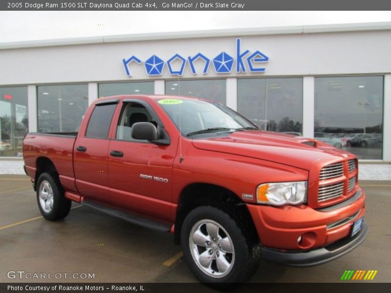 Go ManGo! / Dark Slate Gray 2005 Dodge Ram 1500 SLT Daytona Quad Cab 4x4