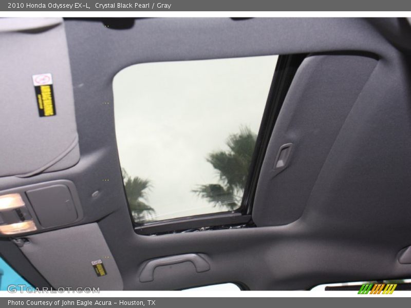 Crystal Black Pearl / Gray 2010 Honda Odyssey EX-L