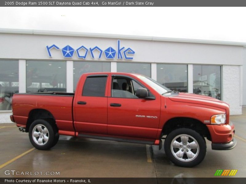 Go ManGo! / Dark Slate Gray 2005 Dodge Ram 1500 SLT Daytona Quad Cab 4x4