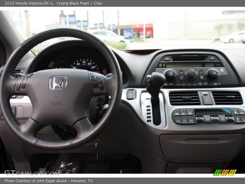 Crystal Black Pearl / Gray 2010 Honda Odyssey EX-L