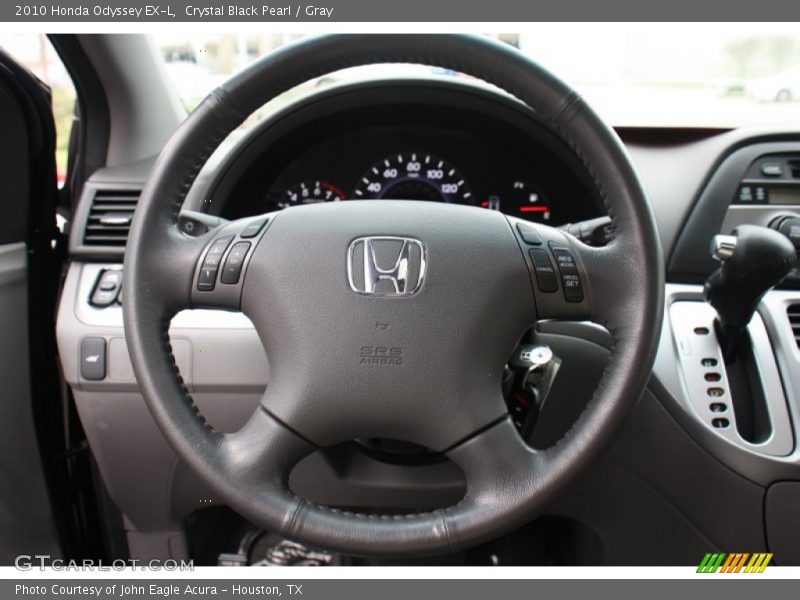 Crystal Black Pearl / Gray 2010 Honda Odyssey EX-L