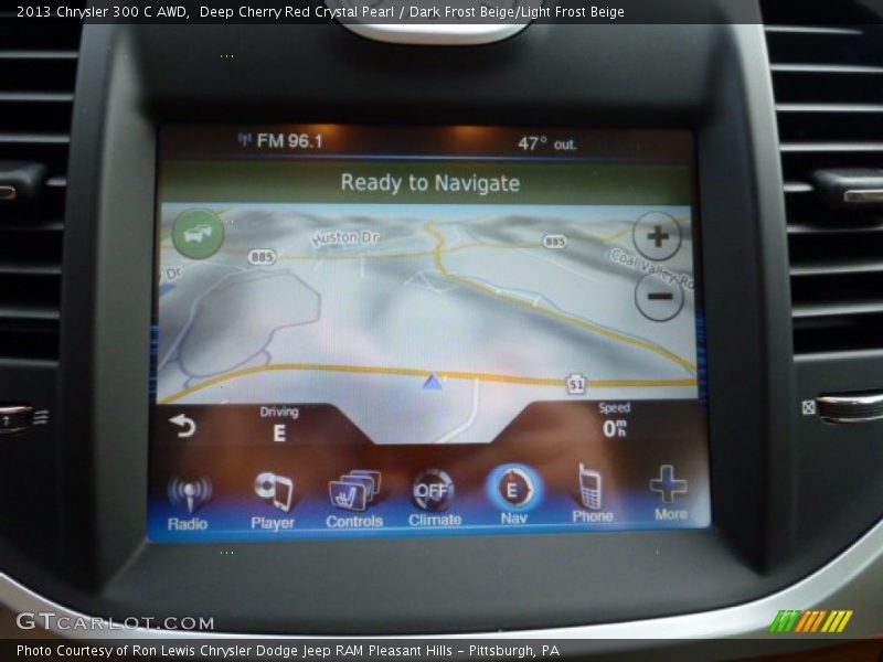Deep Cherry Red Crystal Pearl / Dark Frost Beige/Light Frost Beige 2013 Chrysler 300 C AWD