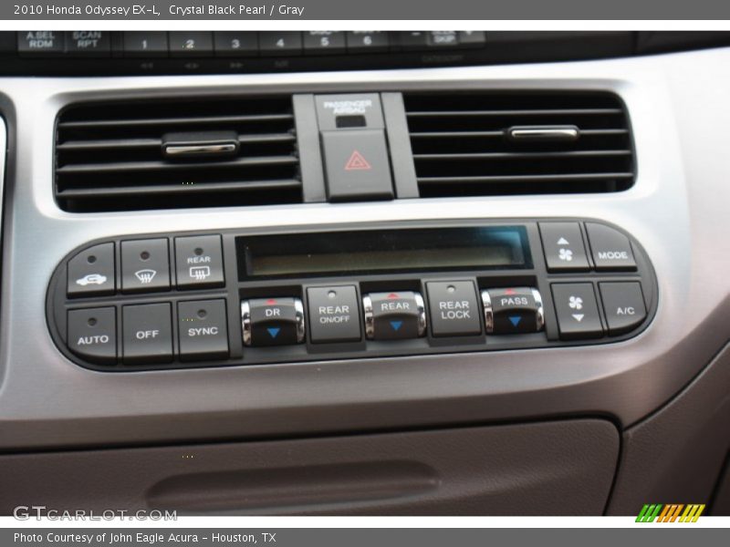 Crystal Black Pearl / Gray 2010 Honda Odyssey EX-L