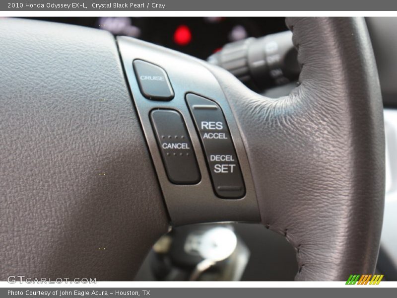 Crystal Black Pearl / Gray 2010 Honda Odyssey EX-L