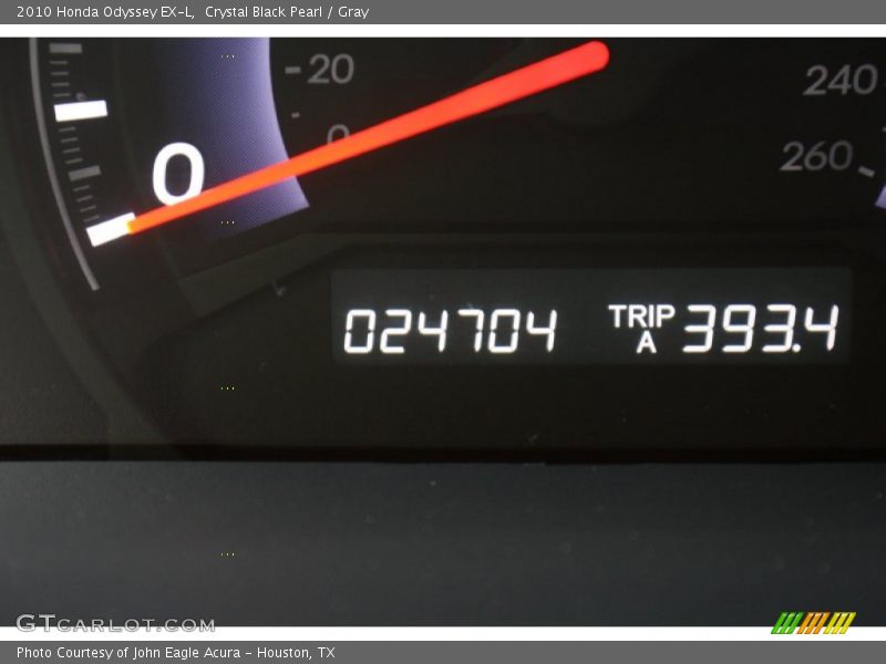 Crystal Black Pearl / Gray 2010 Honda Odyssey EX-L