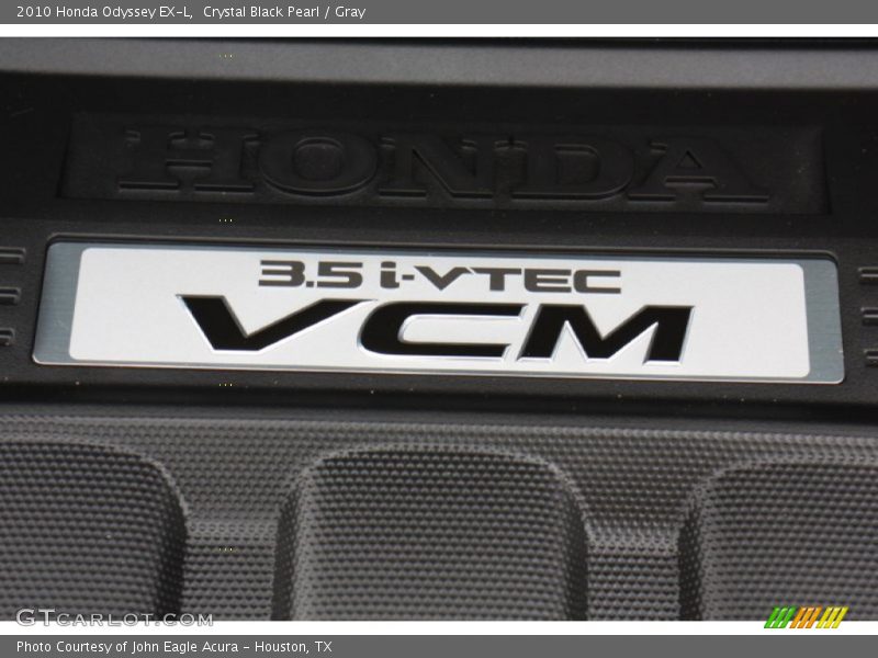 Crystal Black Pearl / Gray 2010 Honda Odyssey EX-L