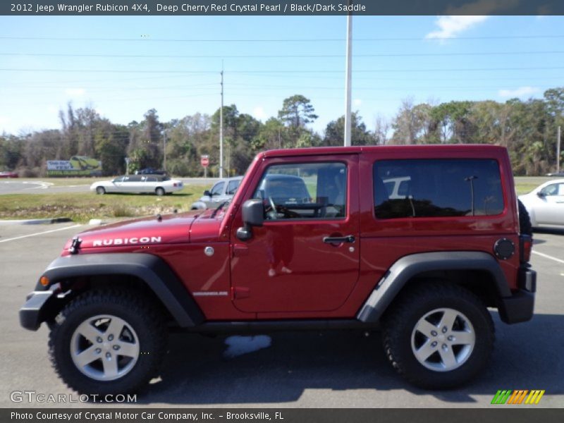 Deep Cherry Red Crystal Pearl / Black/Dark Saddle 2012 Jeep Wrangler Rubicon 4X4