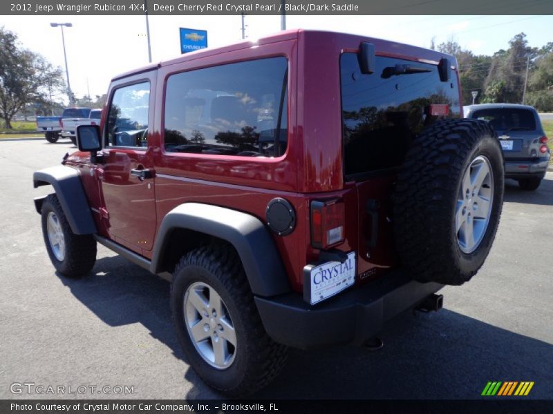 Deep Cherry Red Crystal Pearl / Black/Dark Saddle 2012 Jeep Wrangler Rubicon 4X4