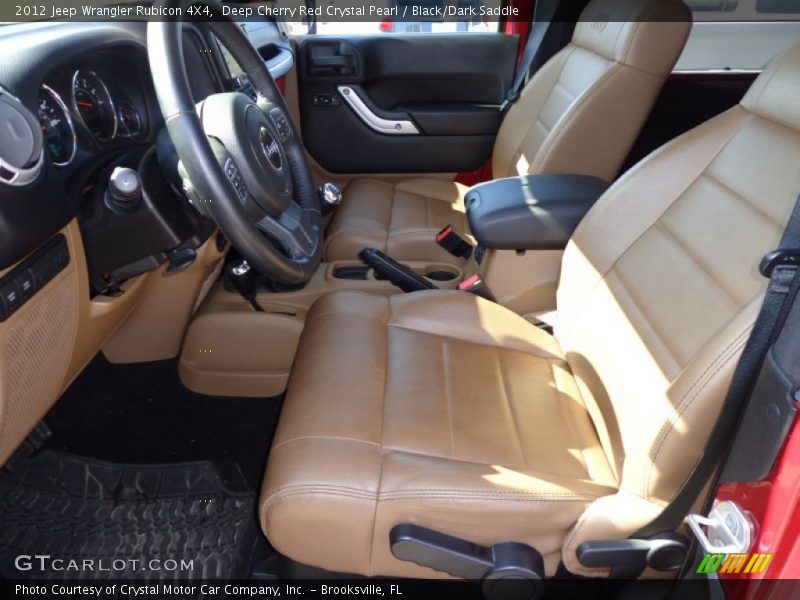Deep Cherry Red Crystal Pearl / Black/Dark Saddle 2012 Jeep Wrangler Rubicon 4X4