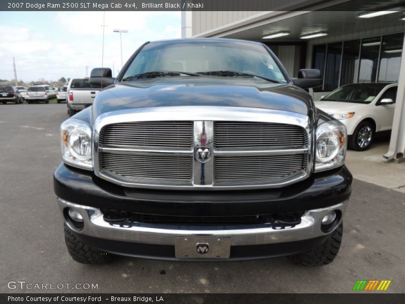 Brilliant Black / Khaki 2007 Dodge Ram 2500 SLT Mega Cab 4x4