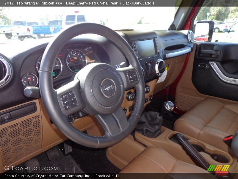 Deep Cherry Red Crystal Pearl / Black/Dark Saddle 2012 Jeep Wrangler Rubicon 4X4