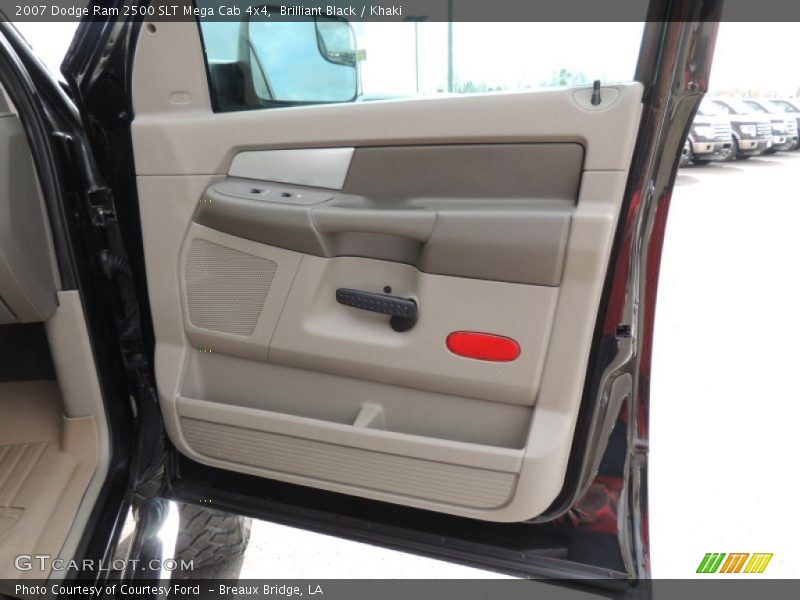 Brilliant Black / Khaki 2007 Dodge Ram 2500 SLT Mega Cab 4x4