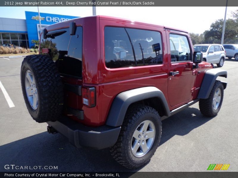 Deep Cherry Red Crystal Pearl / Black/Dark Saddle 2012 Jeep Wrangler Rubicon 4X4