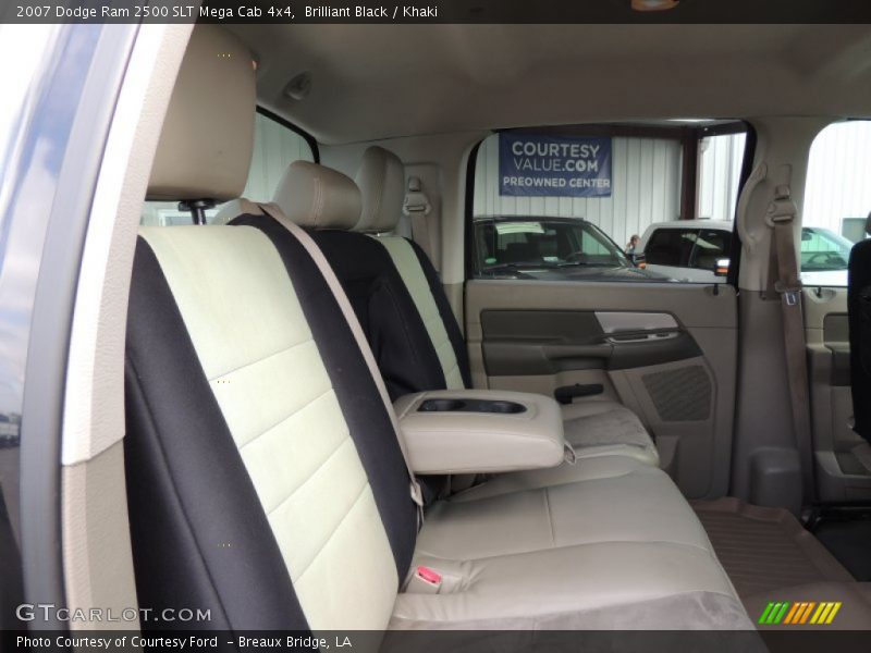 Brilliant Black / Khaki 2007 Dodge Ram 2500 SLT Mega Cab 4x4