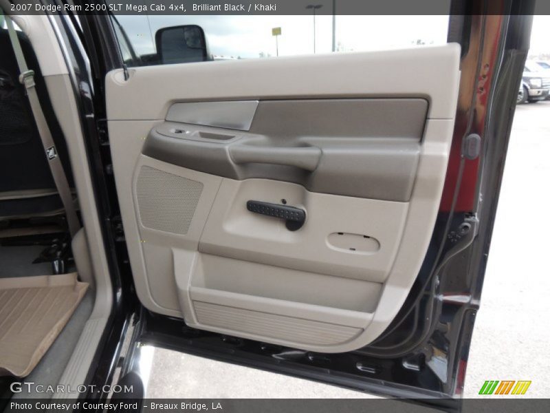 Brilliant Black / Khaki 2007 Dodge Ram 2500 SLT Mega Cab 4x4