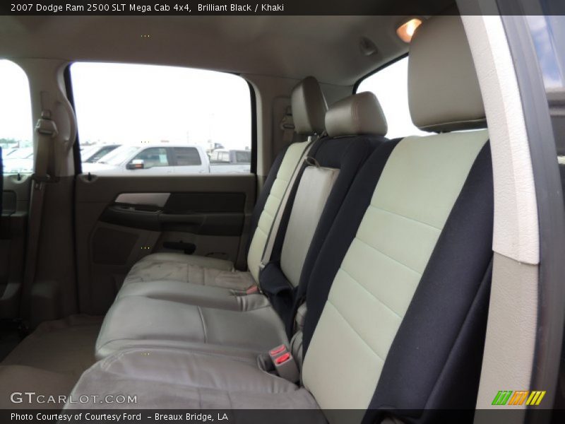 Brilliant Black / Khaki 2007 Dodge Ram 2500 SLT Mega Cab 4x4