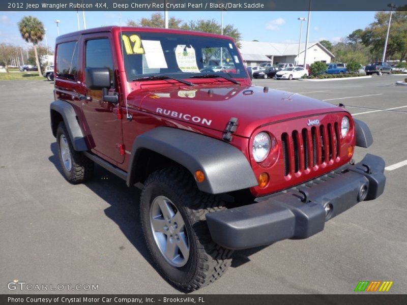 Deep Cherry Red Crystal Pearl / Black/Dark Saddle 2012 Jeep Wrangler Rubicon 4X4