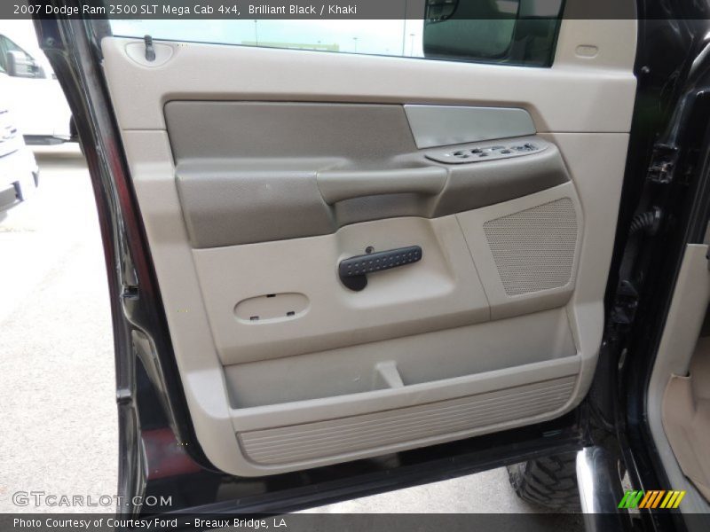 Brilliant Black / Khaki 2007 Dodge Ram 2500 SLT Mega Cab 4x4