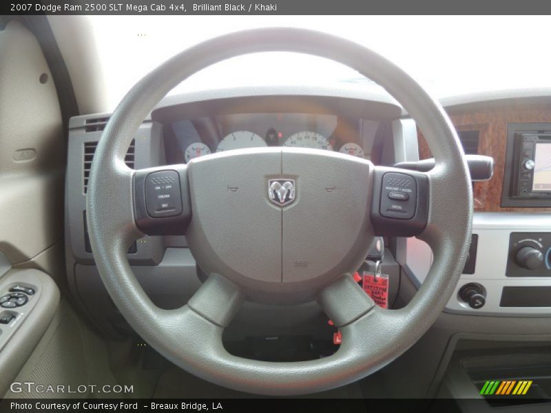 Brilliant Black / Khaki 2007 Dodge Ram 2500 SLT Mega Cab 4x4