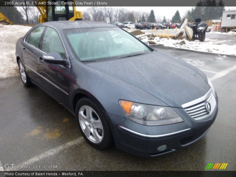 Carbon Gray Pearl / Ebony 2008 Acura RL 3.5 AWD Sedan