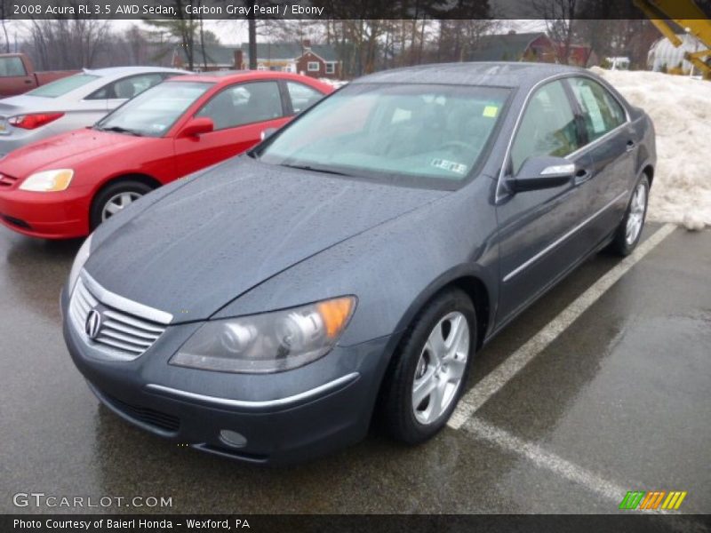 Carbon Gray Pearl / Ebony 2008 Acura RL 3.5 AWD Sedan