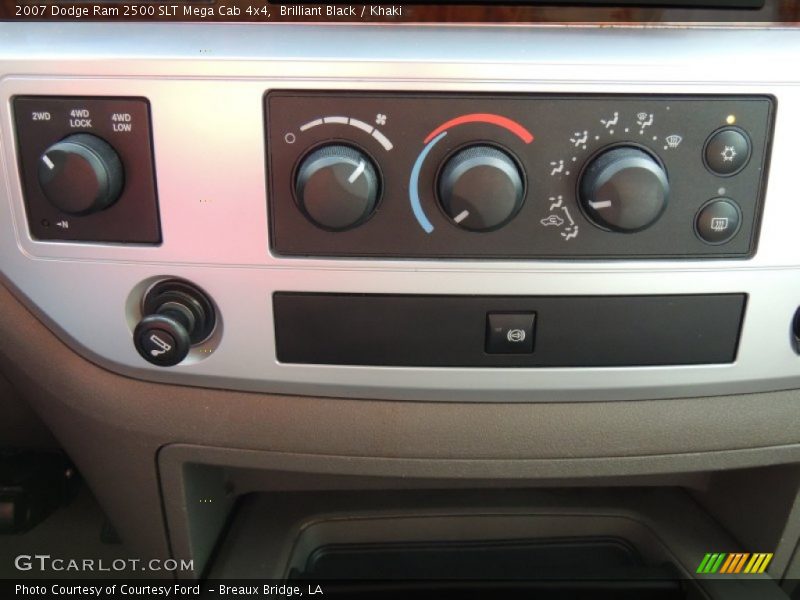 Brilliant Black / Khaki 2007 Dodge Ram 2500 SLT Mega Cab 4x4