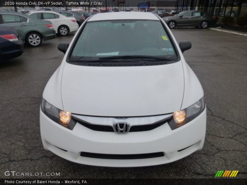 Taffeta White / Gray 2010 Honda Civic DX-VP Sedan