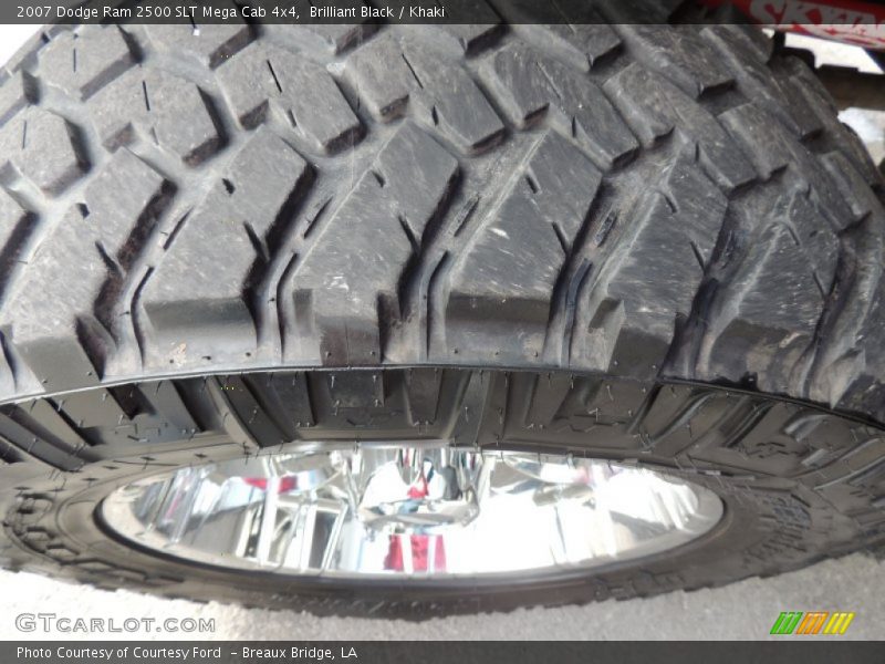 Brilliant Black / Khaki 2007 Dodge Ram 2500 SLT Mega Cab 4x4