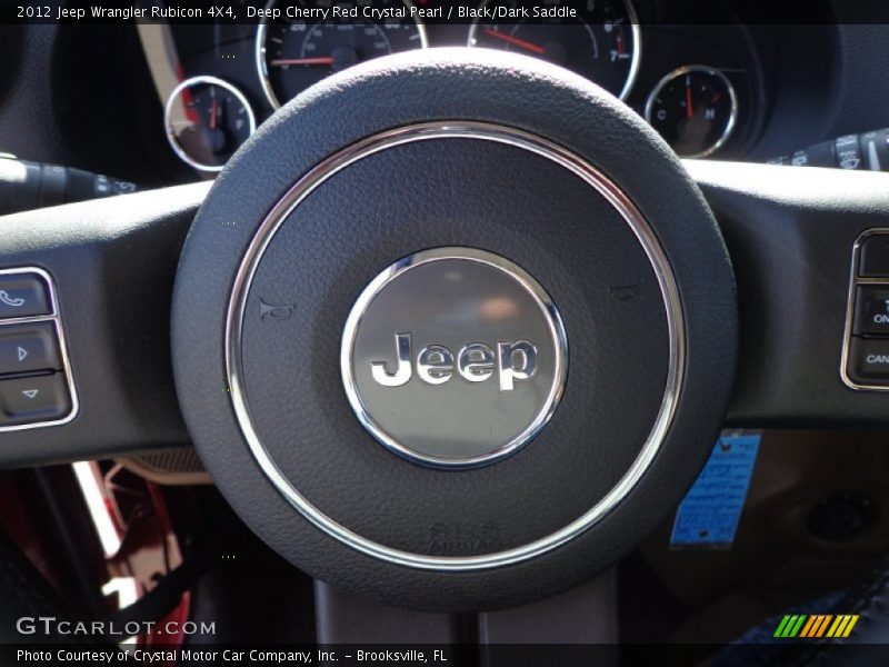 Deep Cherry Red Crystal Pearl / Black/Dark Saddle 2012 Jeep Wrangler Rubicon 4X4