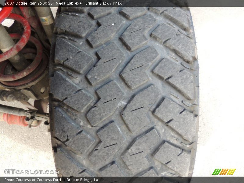Brilliant Black / Khaki 2007 Dodge Ram 2500 SLT Mega Cab 4x4