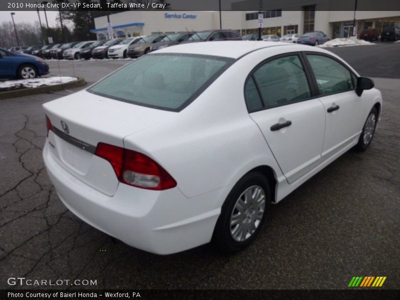 Taffeta White / Gray 2010 Honda Civic DX-VP Sedan