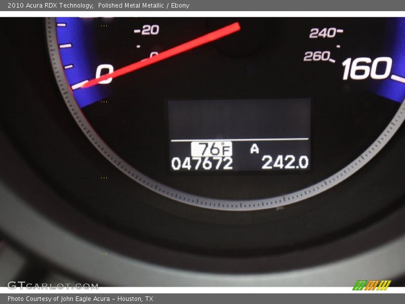 Polished Metal Metallic / Ebony 2010 Acura RDX Technology