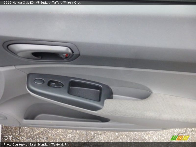 Taffeta White / Gray 2010 Honda Civic DX-VP Sedan