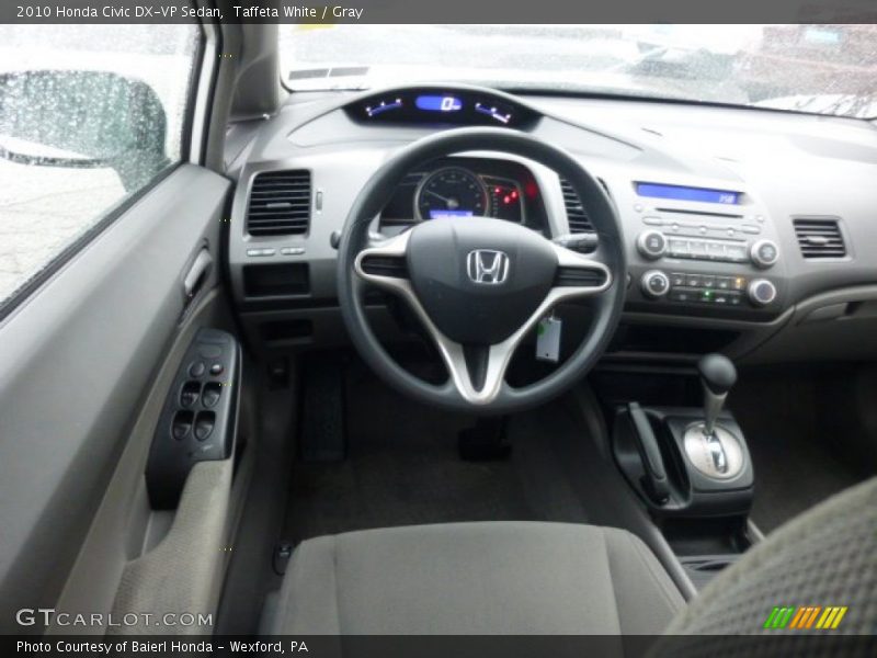 Taffeta White / Gray 2010 Honda Civic DX-VP Sedan