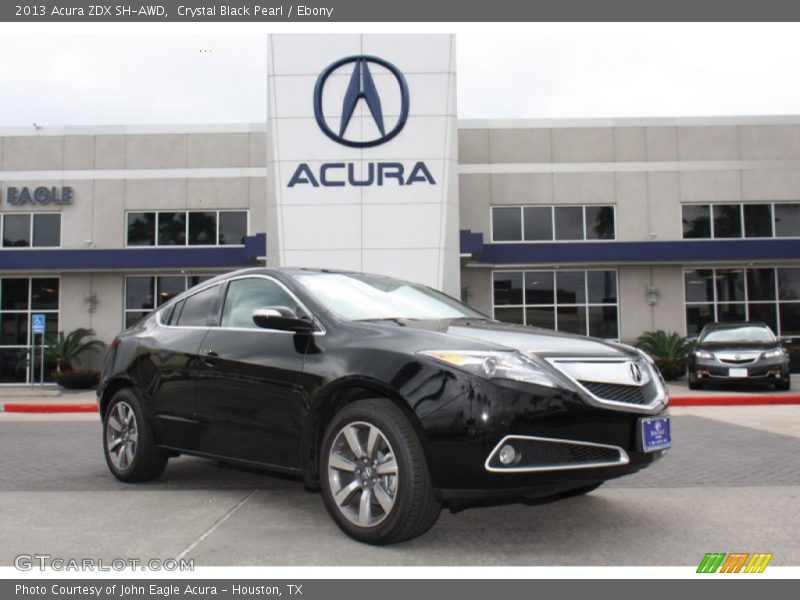 Crystal Black Pearl / Ebony 2013 Acura ZDX SH-AWD