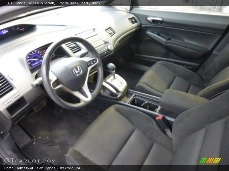 Black Interior - 2010 Civic LX-S Sedan 