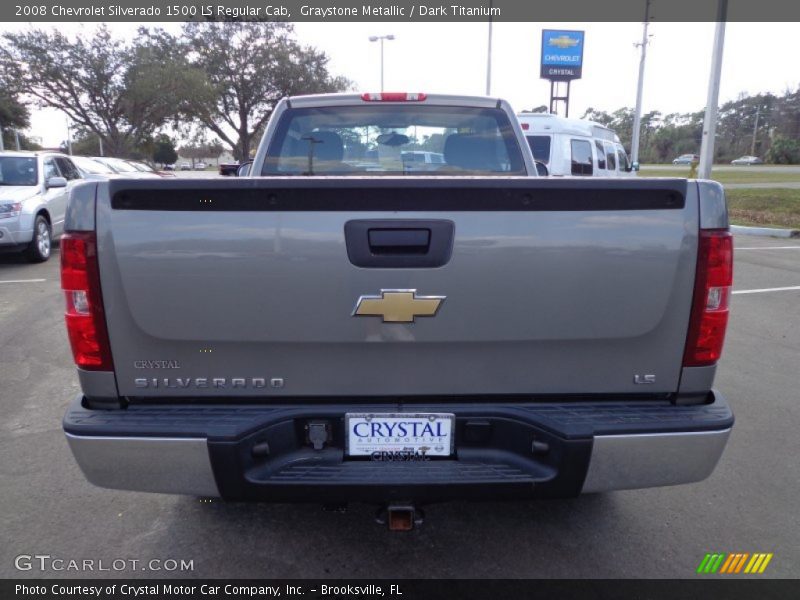 Graystone Metallic / Dark Titanium 2008 Chevrolet Silverado 1500 LS Regular Cab